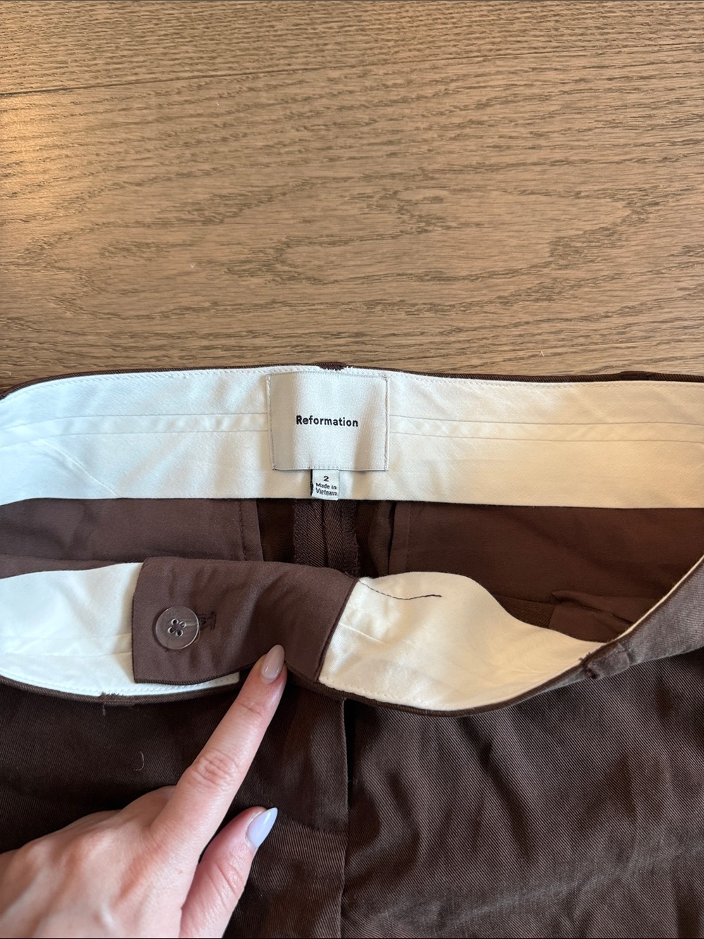 Reformation Gisele Low Rise Pant - Picture 4 of 4